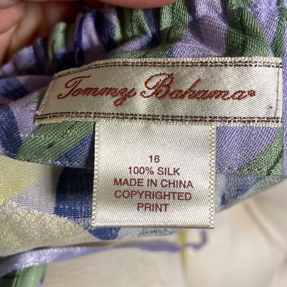 NWT TOMMY BAHAMAS women’s TROPICAL FLORAL SILK Halter Dress zip open back 16 - Picture 10 of 16